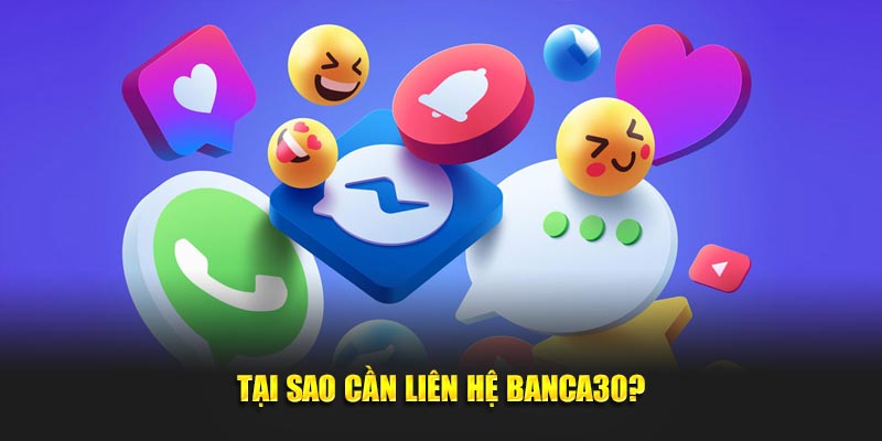 Tại sao cần liên hệ Banca30?